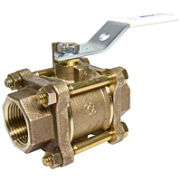 T-595-Y-LF Ball Valve – Lead-Free*, Three-Piece, Full Port