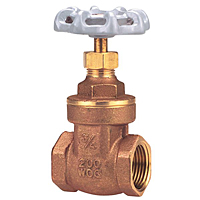 Gate Valve - Brass, Full Port, Threaded Ends, TI-8