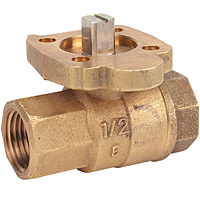 Two-Piece Bronze Ball Valve - ISO Mount Pad, TM-585-70-66
