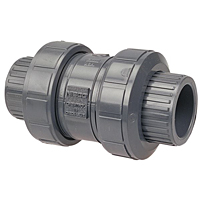 Ball Check Valve - Socket, True Union, PVC Schedule 80, EPDM, S45BC-E
