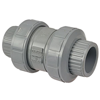 Ball Check Valve - True Union, Corzan® CPVC Schedule 80, Universal Ends, EPDM, U51BC-E
