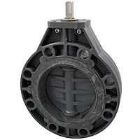 Butterfly Valve - Model B, PVC Schedule 80, EPDM, W45BF-E-NO, W45BF-E-LH, W45BF-E-GO
