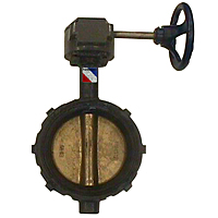 WD-2000 Butterfly Valve - Ductile Iron, Wafer Type, 200 PSI, Gear WD-2000 Butterfly Valve - Ductile Iron, Wafer Type, 200 PSI, Gear