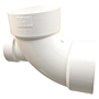 90° Elbow with High Heel Inlet Hub x Hub x Hub - PVC DWV, 4861