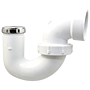 P-Trap with Union Joint Hub x SJ with Chrome Nut - PVC DWV, 4892-C