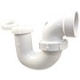 P-Trap with Union Joint L.A. Pattern Hub x SJ - PVC DWV, 4893