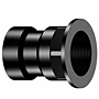 Tray Plug Adapter Hub x NPSM Thread - ABS DWV, 5803-TPA