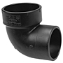 90° Street Vent Elbow Spg x H - ABS DWV, 5807-2-V