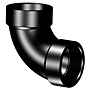90° Elbow H x FIPT - ABS DWV, 5807-3