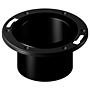 Adjustable Closet Flange with Plastic Coated Steel Flange Spg - ABS DWV, 5851-2-A