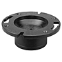 Closet Flange with Knockout Test Plug Hub - ABS DWV, 5855