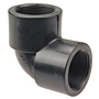 Thread 90° Elbow FPT x FPT - Black Polypropylene Schedule 80, 6107-3-3