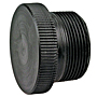 Thread Plug MPT - Black Polypropylene Schedule 80, 6116-4