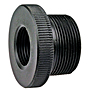 Flush Thread Reducer Bushing MPT x FPT - Black Polypropylene Schedule 80, 6118-3-4