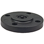 Blind Flange - Black Polypropylene Schedule 80, One-Piece Solid Design, 6119-H