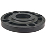 Blind Flange - Black Polypropylene Schedule 80, One-Piece Webbed Design, 6119-W