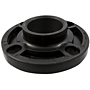 Socket Flange - Black Polypropylene Schedule 80, One-Piece Webbed Design, 6151-W