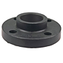 Socket Flange S - Black Polypropylene Schedule 80, One-Piece Solid Design, 6151-H