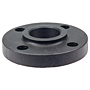 Thread Flange FPT - Black Polypropylene Schedule 80, One-Piece Solid Design, 6151-H-3