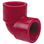 Thread 90° Elbow FPT x FPT - Kynar® Red PVDF Schedule 80, 6507-3-3