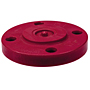 Blind Flange - Kynar® Red PVDF Schedule 80, One-Piece Solid Design, 6519-H