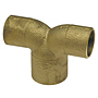 90° Double Elbow C x C x C - Cast, 764