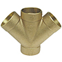 DWV 45° Double Wye C x C x C - Cast, 834