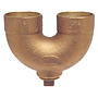 DWV Return Bend with Cleanout C x C x Cleanout with Plug - Cast, 878