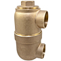 3 x 6 DWV Swivel Drum Trap C x C x Cleanout with Plug - Cast, 891