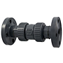 Ball Check Valve - Flanged, True Union, PVC Schedule 80, EPDM, F45BC-E Ball Check Valve - Flanged, True Union, PVC Schedule 80, EPDM, F45BC-E