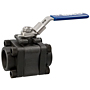 Three-Piece Carbon Steel Ball Valve - Fire Safe, Socket Weld ISO Mount End, KM-590-CS-R-66-FS-LL Three-Piece Carbon Steel Ball Valve - Fire Safe, Socket Weld ISO Mount End, KM-590-CS-R-66-FS-LL