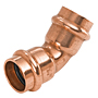 PC606 45° Elbow P x P – Wrot Copper PC606 45° Elbow P x P – Wrot Copper