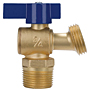 Boiler Drain - Quarter-Turn, Cup or MIP Threads to Hose, QT74X Boiler Drain - Quarter-Turn, Cup or MIP Threads to Hose, QT74X