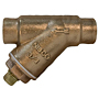 Strainer - Bronze, Perforated Screen, Tapped Cap with Plug, S-222-A