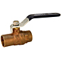 Ball Valve - Brass, Two-Piece, Standard Port, C x C, S-580-A Ball Valve - Brass, Two-Piece, Standard Port, C x C, S-580-A