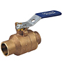 Two-Piece Bronze Ball Valve - Full Port, Solder End Connections, S-585-70 Two-Piece Bronze Ball Valve - Full Port, Solder End Connections, S-585-70