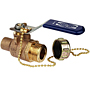 Two-Piece Bronze Ball Valve - Solder x Hose Connection, S-585-70-66-HC Two-Piece Bronze Ball Valve - Solder x Hose Connection, S-585-70-66-HC