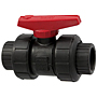 Ball Valve - Model C, Socket, Tru-Bloc® True Union, Black PP, EPDM, S61TB-E Ball Valve - Model C, Socket, Tru-Bloc® True Union, Black PP, EPDM, S61TB-E