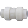 Ball Check Valve - Socket, True Union, Kynar® Natural PVDF Schedule 80, FKM, S66BC-V Ball Check Valve - Socket, True Union, Kynar® Natural PVDF Schedule 80, FKM, S66BC-V