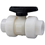 Ball Valve - Model C, Socket, Tru-Bloc® True Union, Kynar® Natural PVDF Schedule 80, FKM, S66TB-V Ball Valve - Model C, Socket, Tru-Bloc® True Union, Kynar® Natural PVDF Schedule 80, FKM, S66TB-V