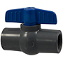 Ball Valve - Threaded, Compact Economy, PVC Schedule 80, FKM, T45CE-V Ball Valve - Threaded, Compact Economy, PVC Schedule 80, FKM, T45CE-V