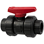 Ball Valve - Model C, Threaded, Tru-Bloc® True Union, Black PP, EPDM, T61TB-E Ball Valve - Model C, Threaded, Tru-Bloc® True Union, Black PP, EPDM, T61TB-E