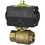 Two-Piece Bronze Ball Valve - ISO Mount and Actuator, TM-585-70-66-AP
