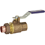 Two-Piece Bronze Ball Valve - Threaded x Solder, Single Union End, TS-585-70-SU Two-Piece Bronze Ball Valve - Threaded x Solder, Single Union End, TS-585-70-SU