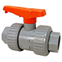 Ball Valve - Model D, Universal End, Tru-Bloc® True Union, Corzan® HP CPVC Schedule 80, EPDM, U51TB-E Ball Valve - Model D, Universal End, Tru-Bloc® True Union, Corzan® HP CPVC Schedule 80, EPDM, U51TB-E